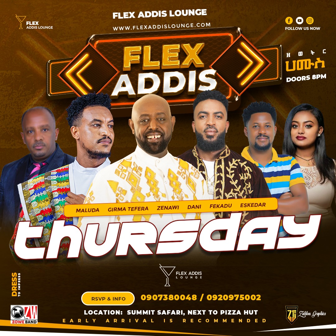 Flex Addis Lounge Live Stage Performance every Thursday